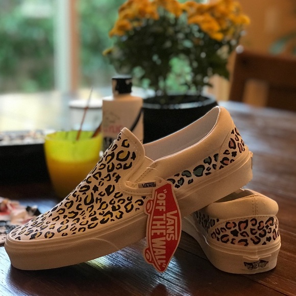 Shoes - 🎨Custom Handmade Colorful Cheetah Vans🎨